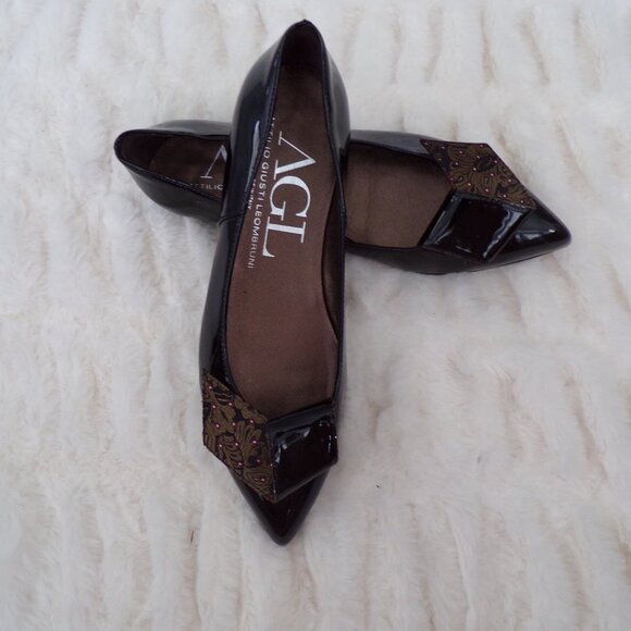 NWOT AGL italian leather 36 flats - Picture 4 of 12